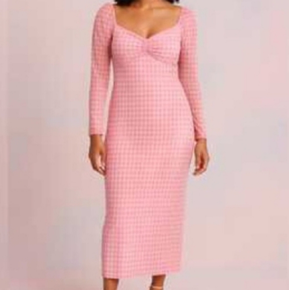 🐠House Of AAMA Women's A-Line Midi Dress Tik Tok NWT! - Picture 1 of 5